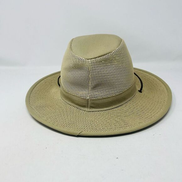 Henschel Men's Aussie Mesh Breezer Hat Khaki Medium - Picture 3 of 6